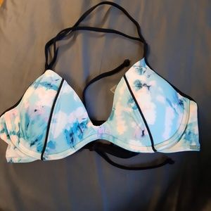 Pink and Blue Bikini